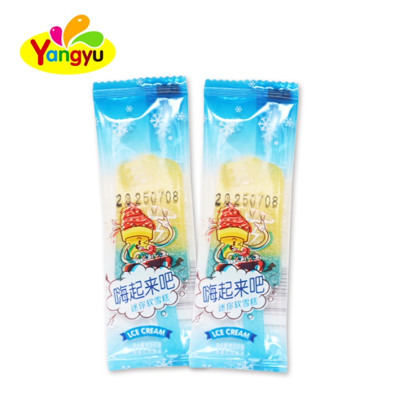 Ice Cream Lollipop Manufacturer - Fruity Flavored Chewy Gummy