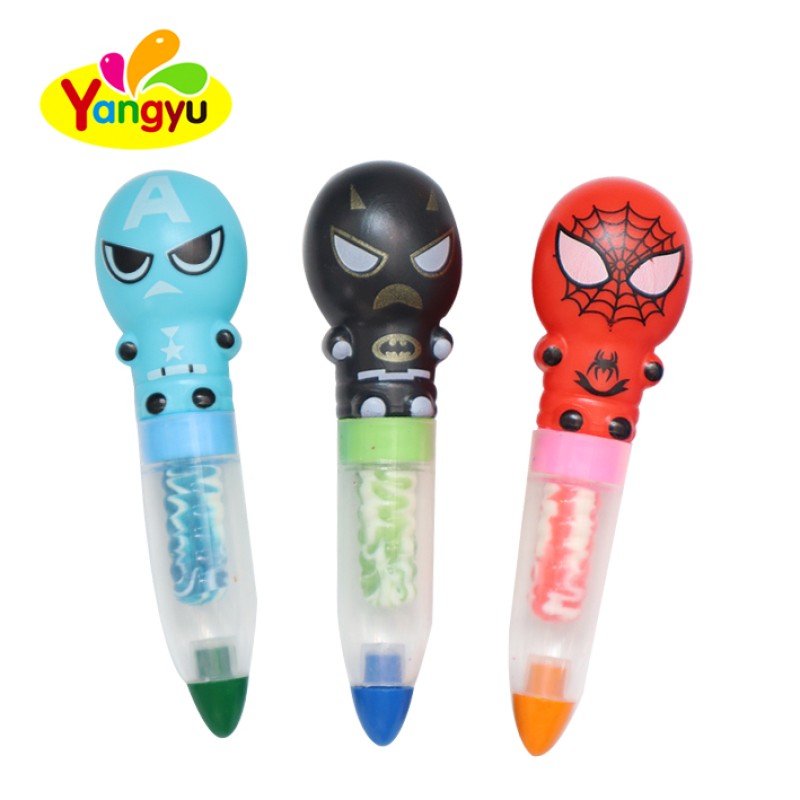 Spider Man Candy Factory - Shaped Hard Crayon Toy