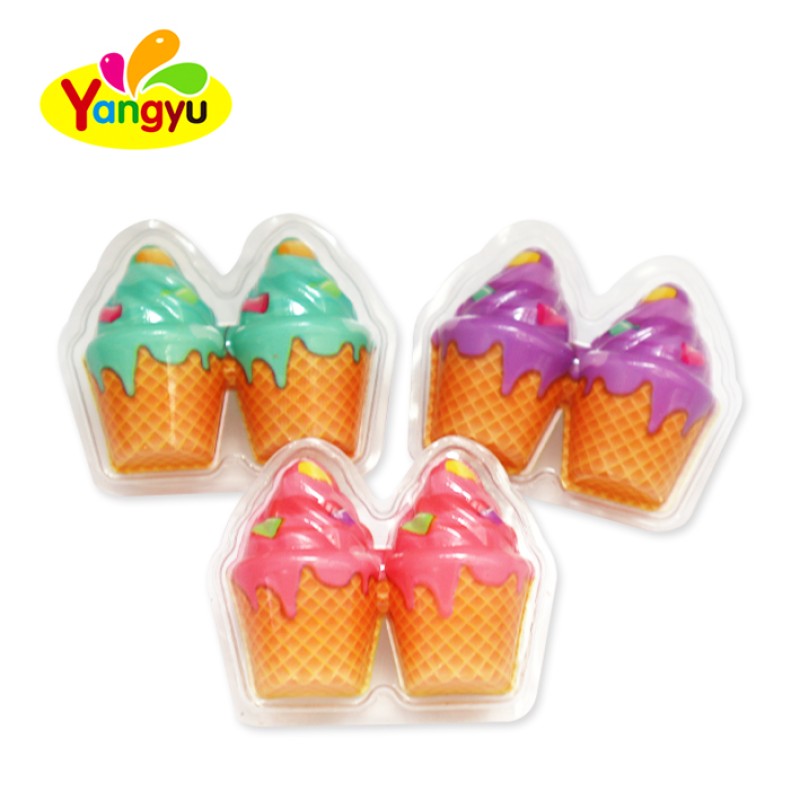 Soft Candy Factory - Snowman Shape Ice Cream Gummy