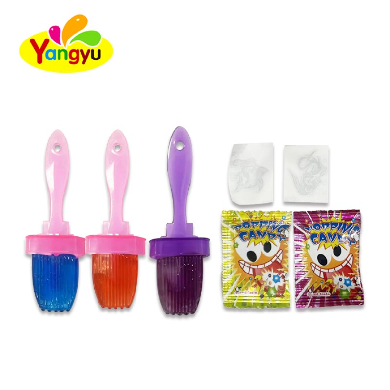 Brush Candy Manufacturer - Hard with Tattoo Popping Candy