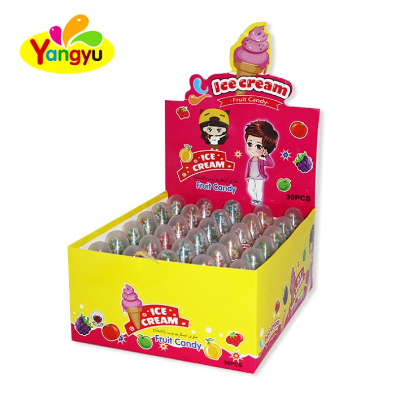 Ice Cream Lollipop Factory - Fruit Flavor Cone Particle Candy