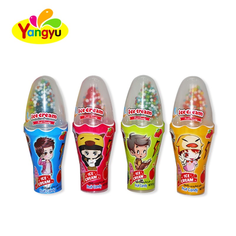Ice Cream Lollipop Factory - Fruit Flavor Cone Particle Candy
