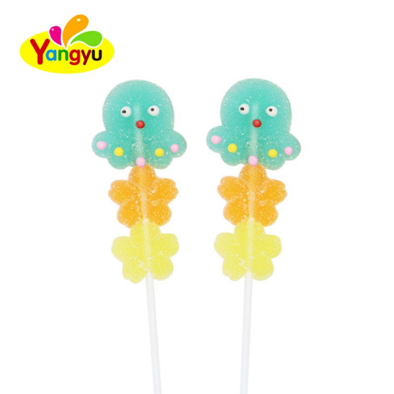 Jellyfish Lollipop Manufacturer - Colorful Shaped Chewy Gummy