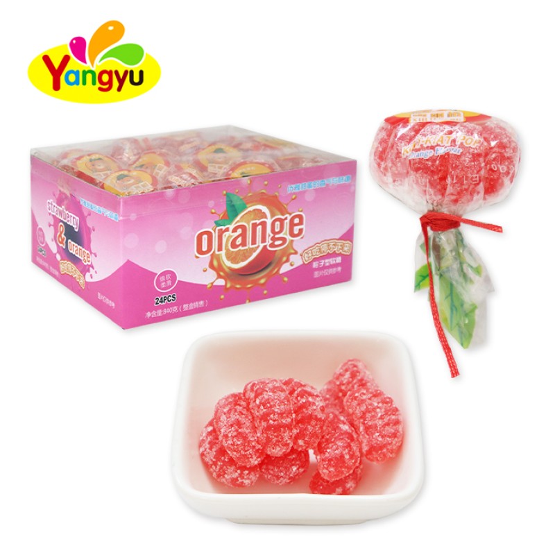 Orange Slice Lollipops Supplier - Gummy Shaped Perfect Snacks