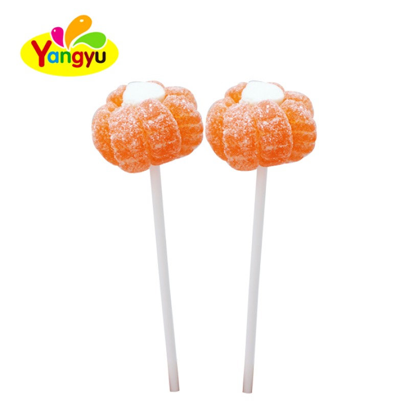 Kumquat Lollipops Supplier - Shaped Chewy Soft Gum