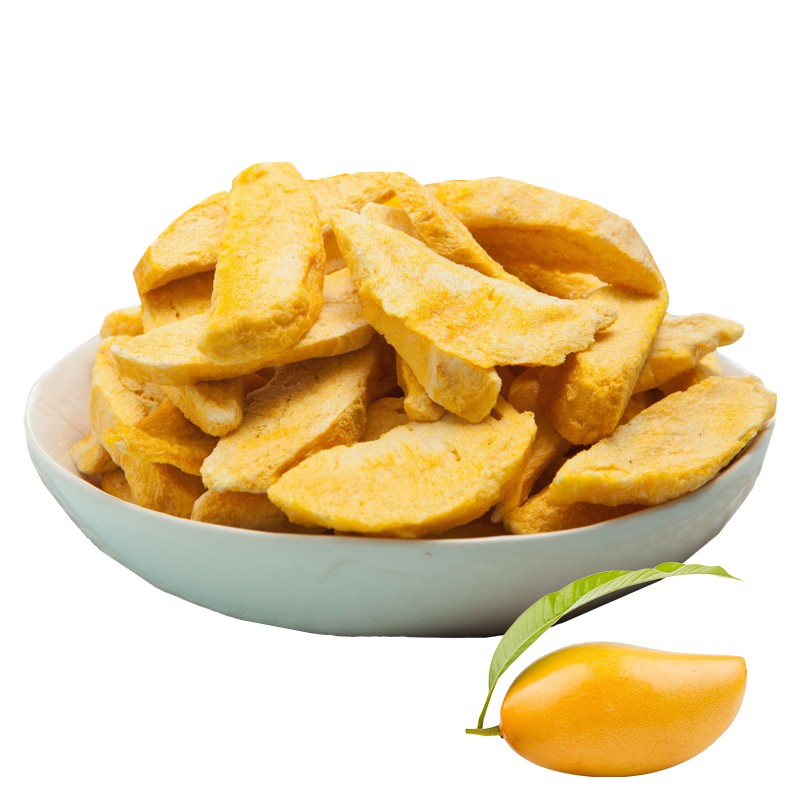 Freeze-Dried Mango Factory - Organic Slices Sweet Sour Natural