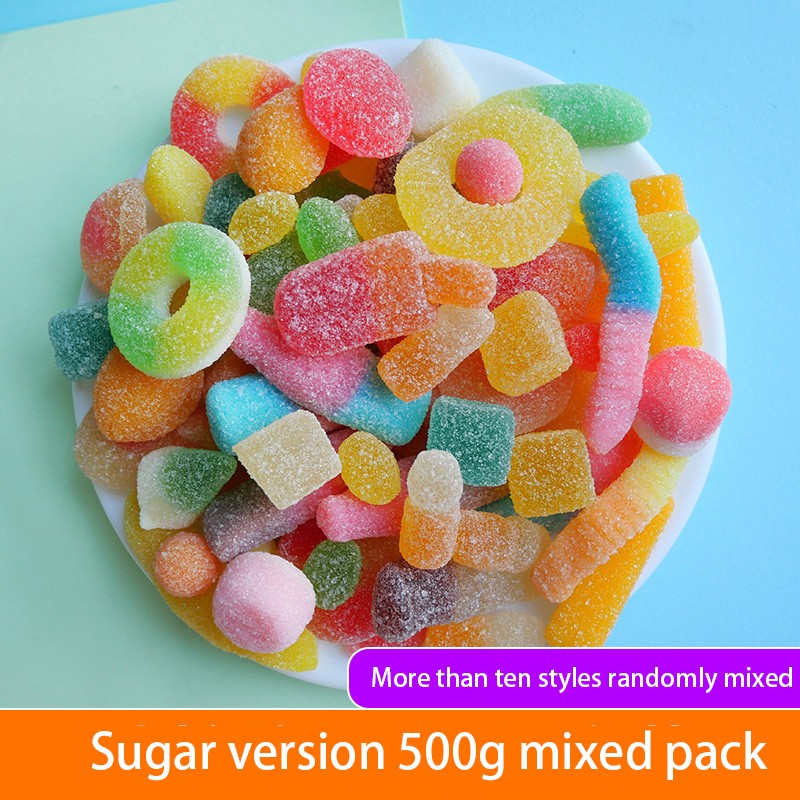 Sour Gummy Candy Factory - Halal Coated Fruit Flavor Soft Sugar