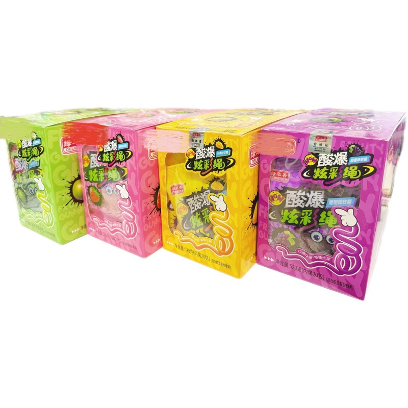Jelly-Rope Candy Factory - OEM Super Sour Belt Gummy Bag