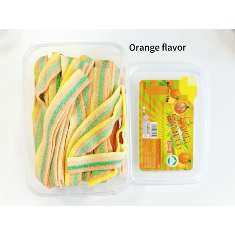 Rainbow Sour Strips Factory - Customizable Halal Chewy Bulk Packed