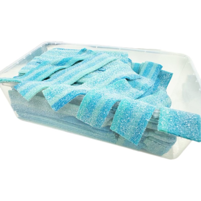 Sour Belt Gummies Manufacturer - Colorful Rainbow Halal Plastic Box