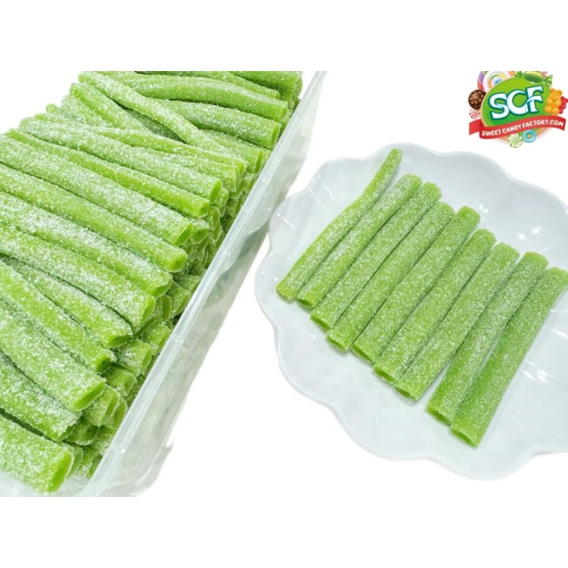 Gummy Candy Manufacturer - Apple Juice Licorice Sour Coated Bulk