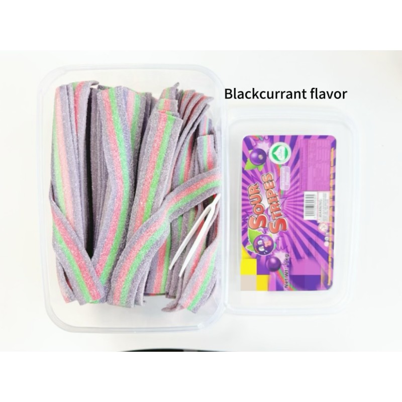 Rainbow Sour Strips Factory - Customizable Halal Chewy Bulk Packed