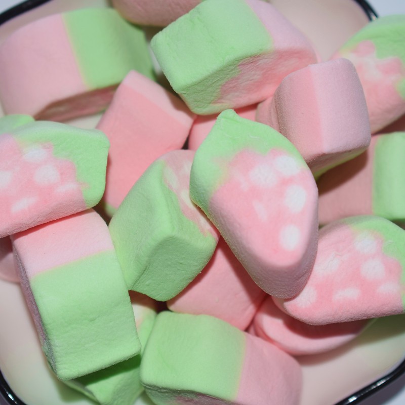 Marshmallow Supplier - Colored Twist Sweet Heart Shape Mini