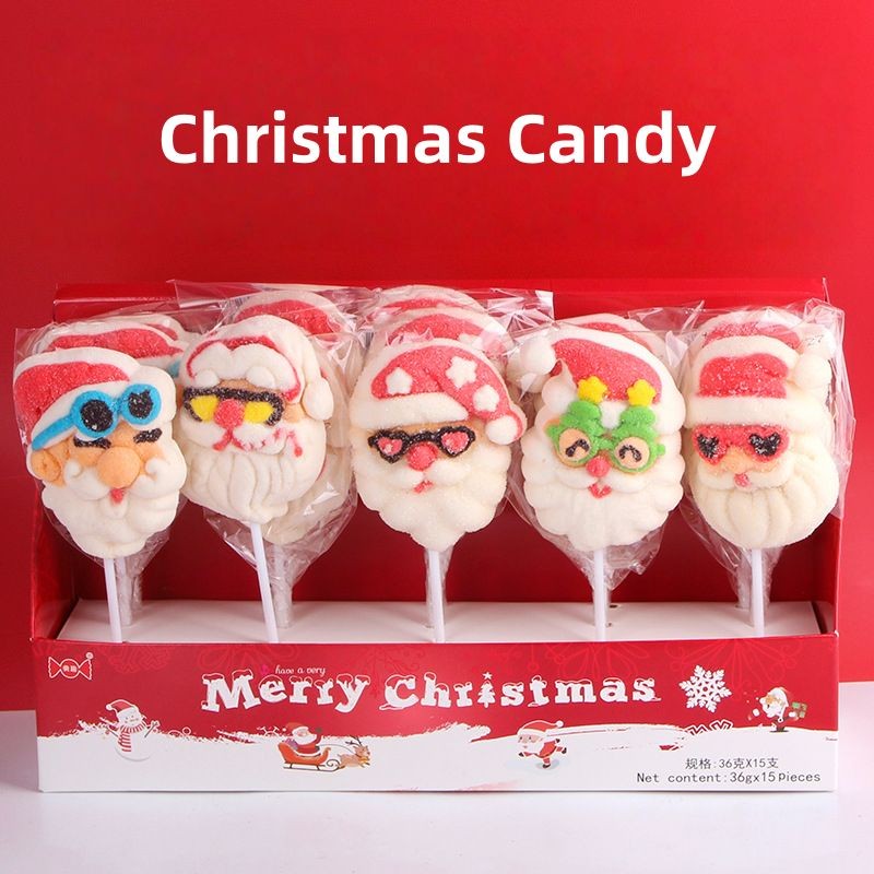Christmas Candy Supplier - Halal Certificate Marshmallow Lollipop