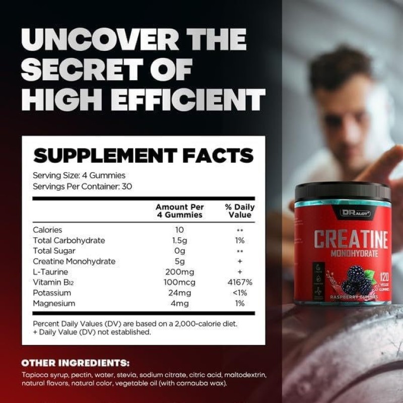 Creatine Gummies Supplier - 5000MG Muscle Gain Strength