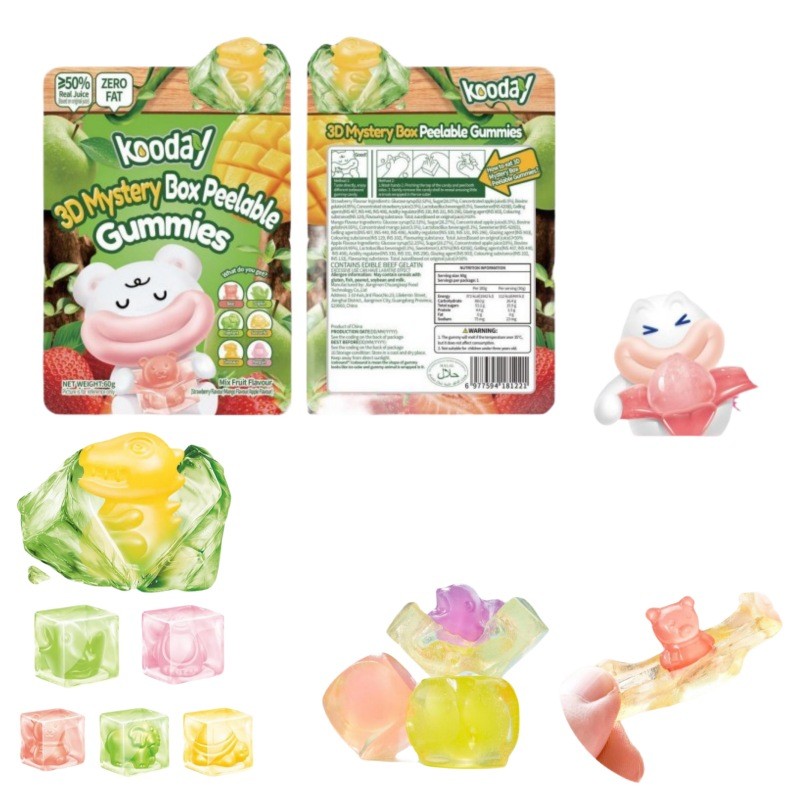 Sour Gummy Candy Factory - 4D Cartoon Juice Jelly Soft Halal