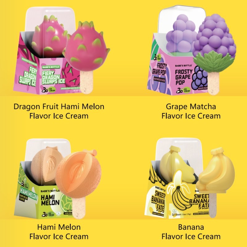 Exotic Ice Cream Manufacturer - Durian Grape Pineapple Melon Flavors