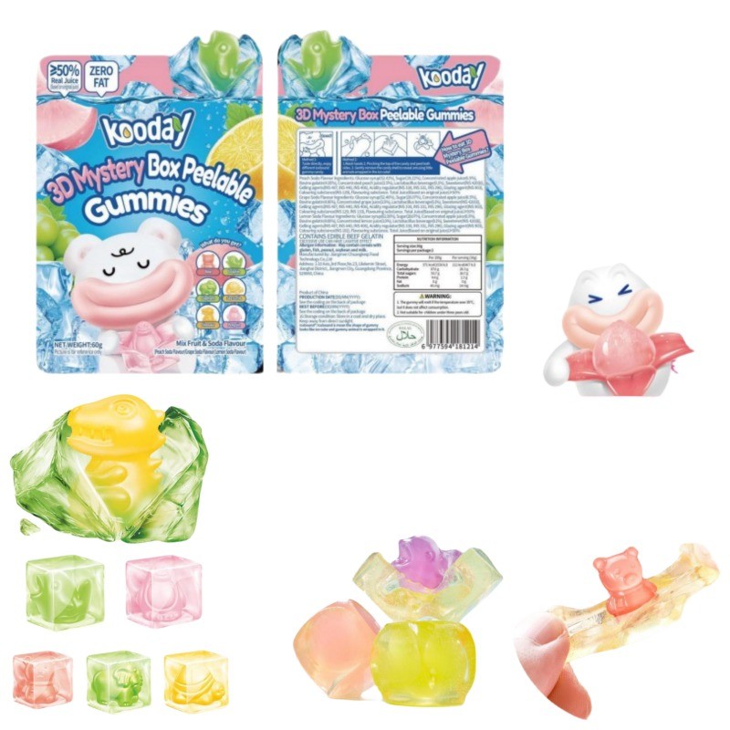 Sour Gummy Candy Factory - 4D Cartoon Juice Jelly Soft Halal