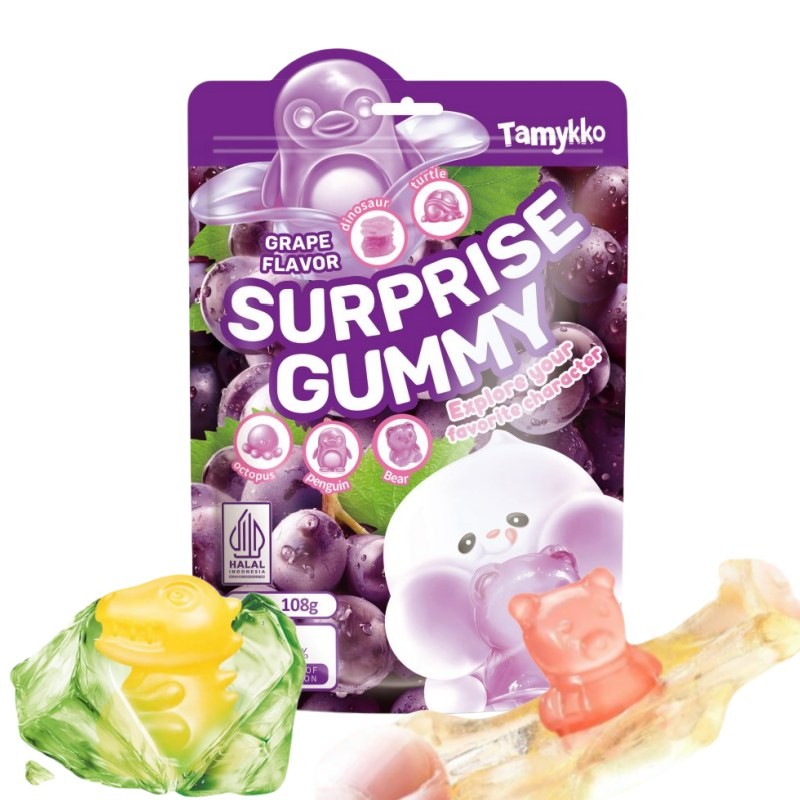 Peelable Gummy Candy Supplier - 50% Juice Addition Cute Jelly