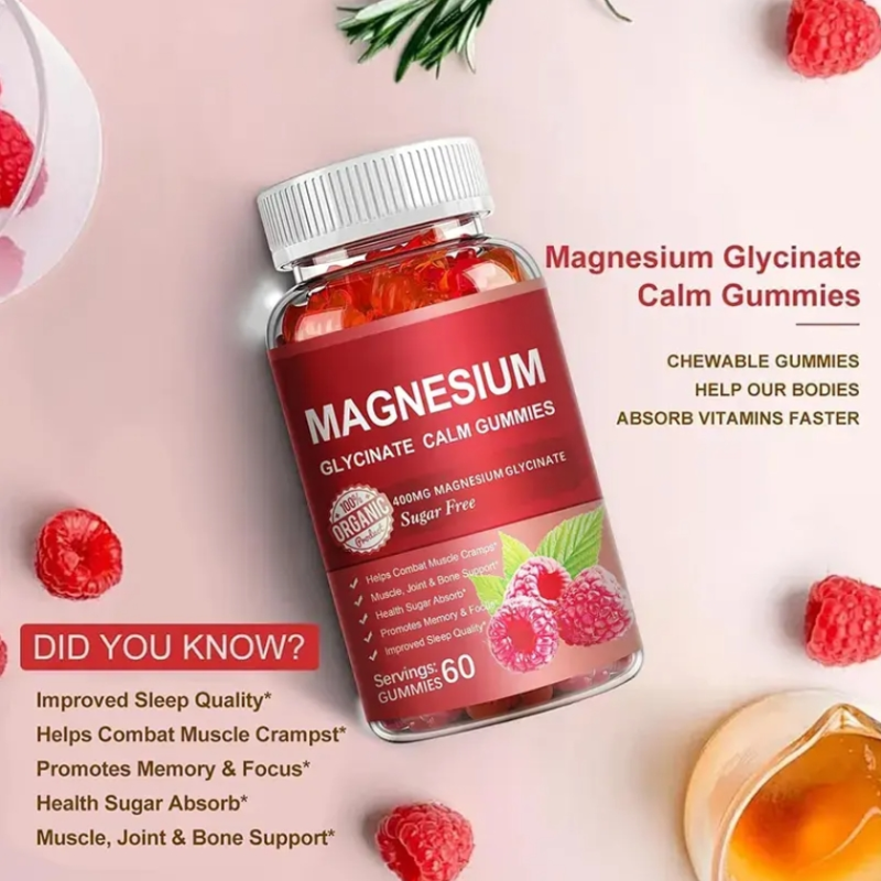OEM/ODM Magnesium Gummies Organic Calcium Magnesium Zinc Gummies