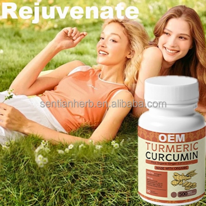 OEM Private Label Supplements Turmeric Curcumin Capsules Turmeric Root Extract for Healthcare Supplement Ginger