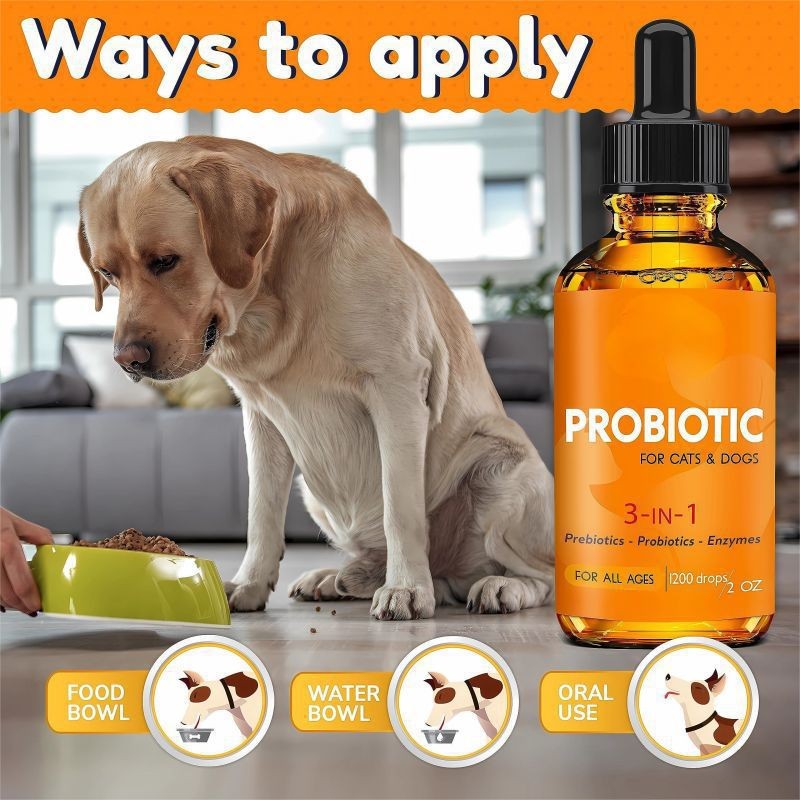 OEM Digestive Pet Health Care Supplements Gut Probiotic Drops Deworm Herbal Probiotics Liquid Has Anti-Parasitic Properties