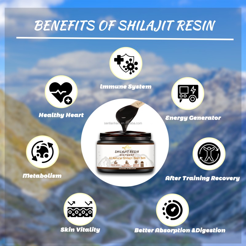 OEM ODM Organic Herbal Extract Pure Himalayan Bulk Shilajit Resin Supplement Fulvic Acid Trace Minerals