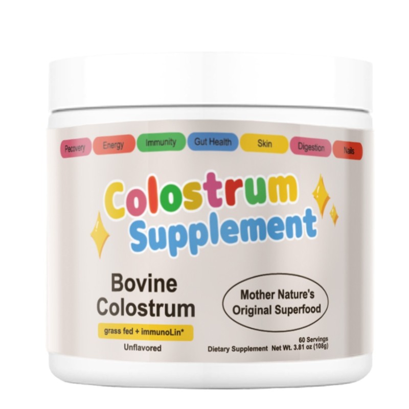 Hot Sale OEM Private Label Colostrum Supplement Bovine Colostrum Powder Immune Organic Colostrum Powder
