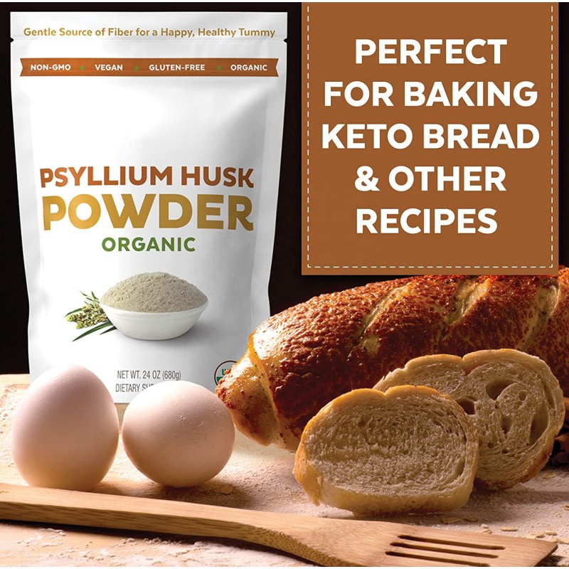 Bulk Natural Psyllium Husk Extract Fiber Supplements Psyllium Husk Powder 99%