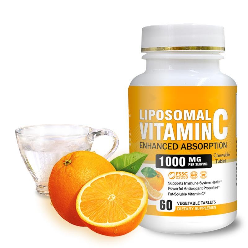 Best Price Liposomal Vitamin C Tablet 1000 mg Ultra Absorbable Ascorbic Acid for System and Collagen