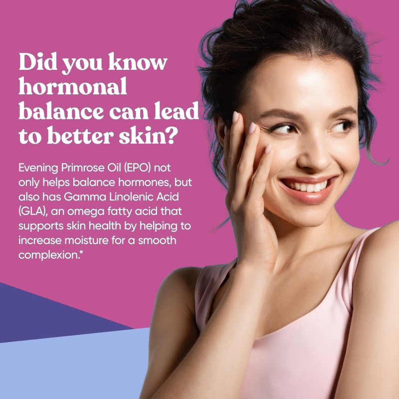 High Quality Natural Evening Primrose Oil Gummies 60 Gummy for Women Health Skin Healthy Womb PMS Pills Balance