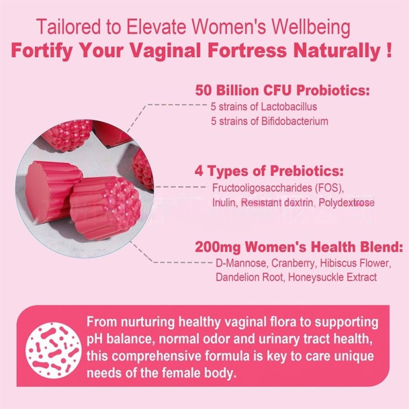 Womens Probiotic Gummies Prebiotics Organic Prebiotics Probiotics Gummies for Women Probiotic Gummies