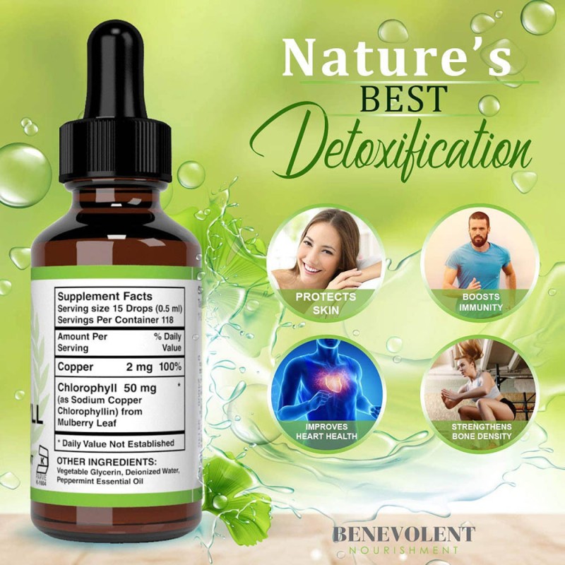 Dietary Supplements Wholesale Health Chlorophyll Liquid Drops Body Care Organic Bulk Chlorophyll Liquid for Cleanse Body