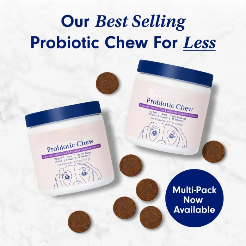 Digestive Enzymes Dog Cat Probiotic Soft Chews Probiotics for Dogs Health Diarrhea & Bowel Support Pet Supplement Chewable
