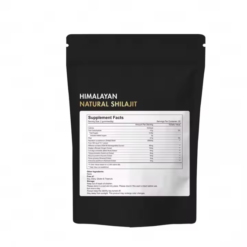 Oem Private Label Gummies Pure Himalayan Shilajit Gummies 75% Fulvic Acid Shilajit Gummies