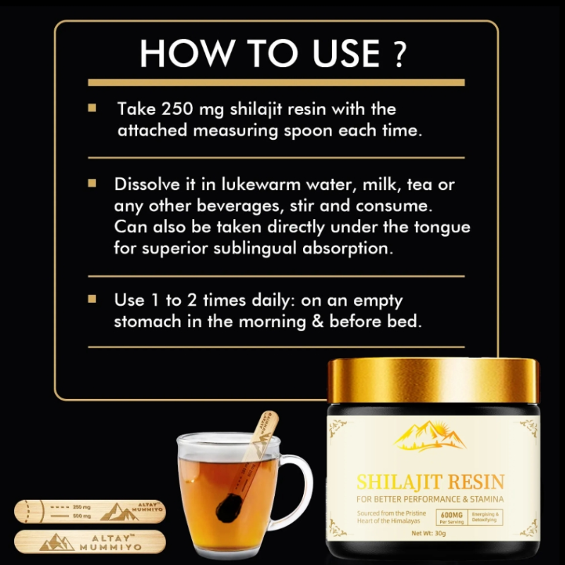 Customized Gold Shilajit Resin Organic Pure Himalayan Shilajit Extract Powder Bulk Naturel Gummies Sticks for Adults