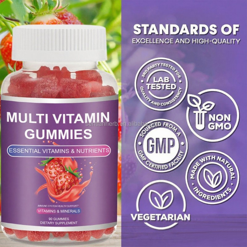 Health Supplement Multi Vitamin Gummies for Women Men Immune Support Vitamins C Multivitamin 90 Gummy