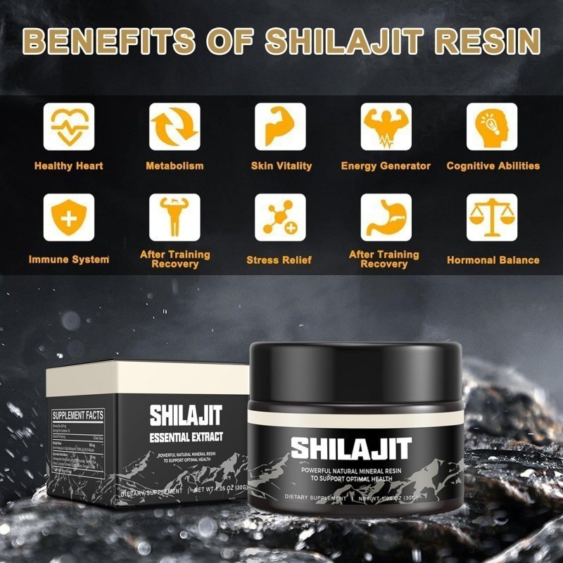 Wholesale Private Label Organic Gold Grade Shilajit Pure Himalayan Shilajit Resin for Energy Boost Immune Support