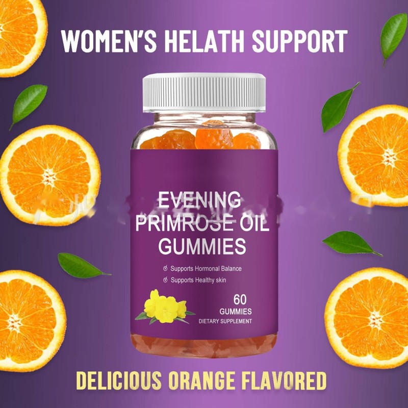 High Quality Natural Evening Primrose Oil Gummies 60 Gummy for Women Health Skin Healthy Womb PMS Pills Balance