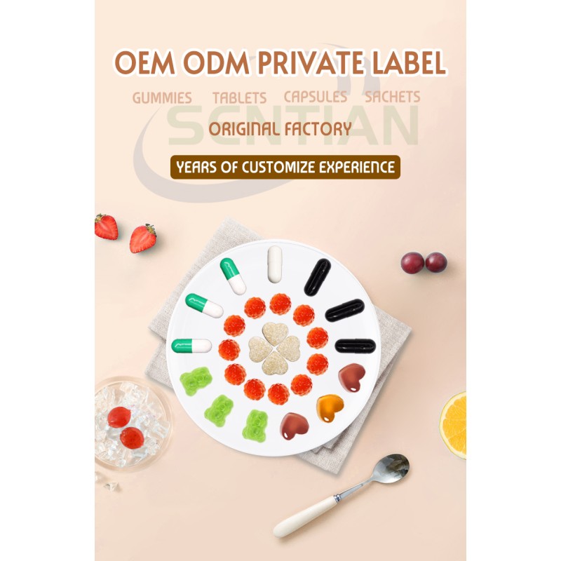 OEM/ODM Calcium Magnesium for Adult With Vitamin Elderberry Fruit Extract Calcium Magnesium Gummies