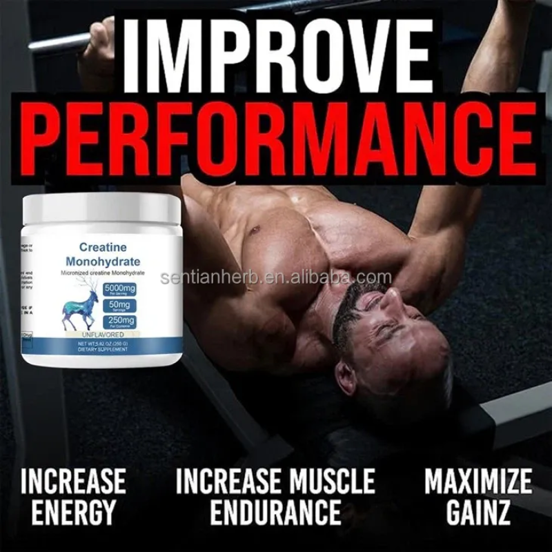 OEM Private Label Bulk Creatine Monohydrate Powder Healthcare Pre Workout Supplement Creatine Powder Food Grade