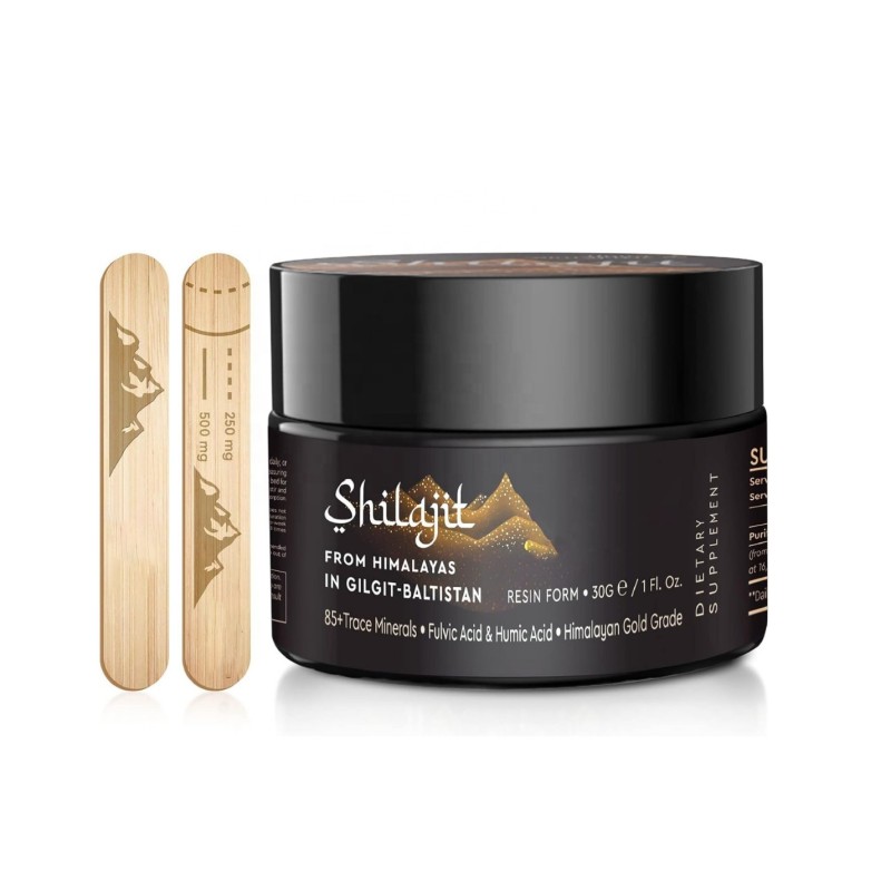 Hot Selling Food Grade Shilajit Resin Pure Himalayan Energy Drink in Drum Packaging for Private Label Shilajit Products