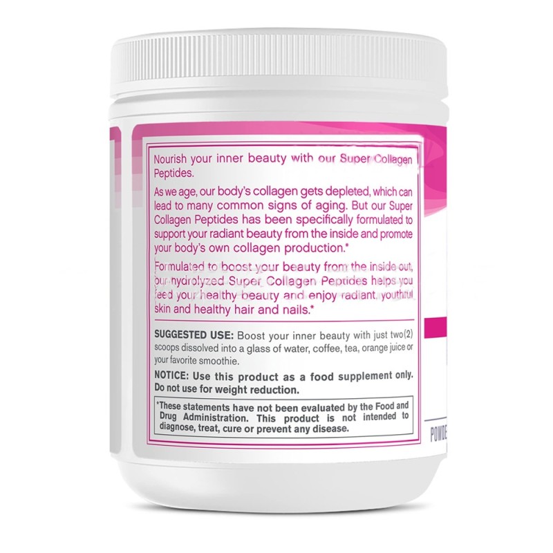 White Collagen Protein Powder About 28 Servings Per Container Type I Collagen Vitamin Drink Collagen Peptides Powder