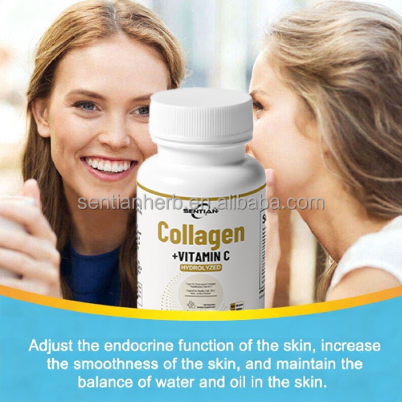 Dietary Supplement High Quality Pure Collagen Capsules Complex Best Price Vitamin C Wholesale for Adults