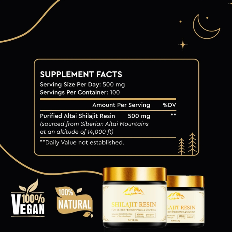 OEM Private Label Shilajit Resin 30g 50g Shilajit Supplement Pure Organic Pure 100% Himalayan Shilajit Resin