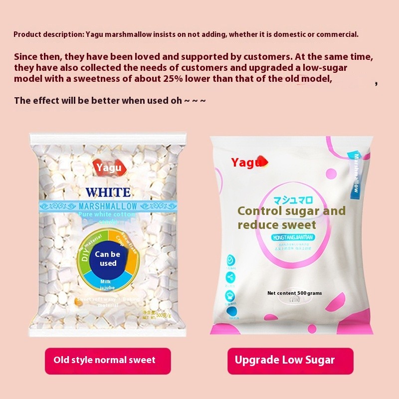 Marshmallow Supplier - Yagu 1kg White Sugar Control Snowflake