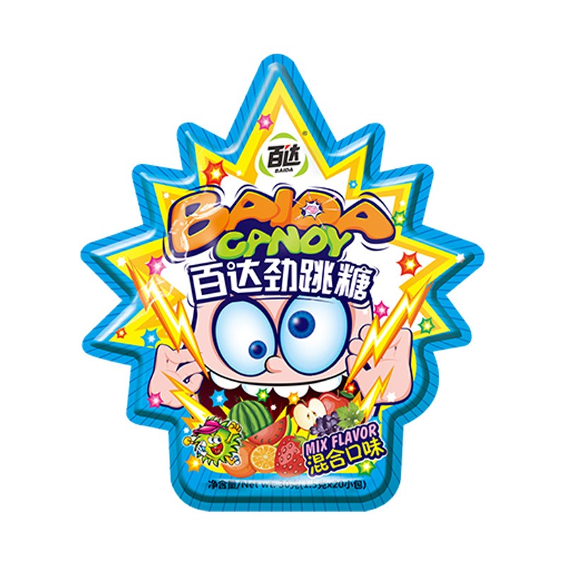 Popping Candy Factory - Baida Explosion Fruit Flavor Christmas