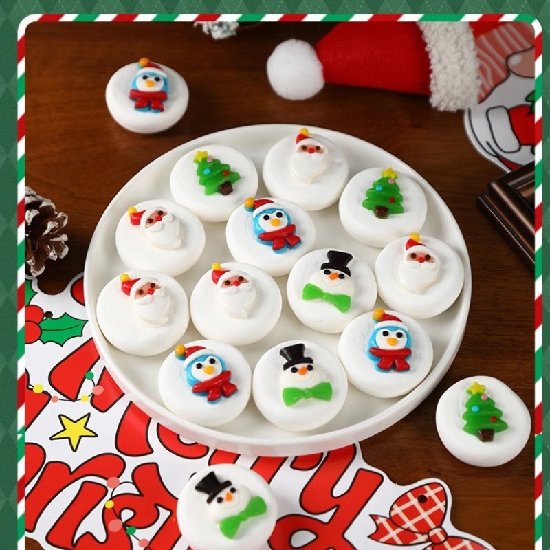 Christmas Marshmallow Supplier - Gift Box Creative Santa Fudge