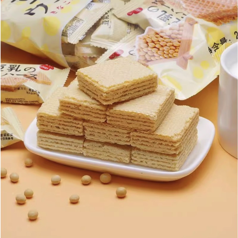 Waffle Biscuits Factory - Japanese Style Soy Milk Flavor Sweet