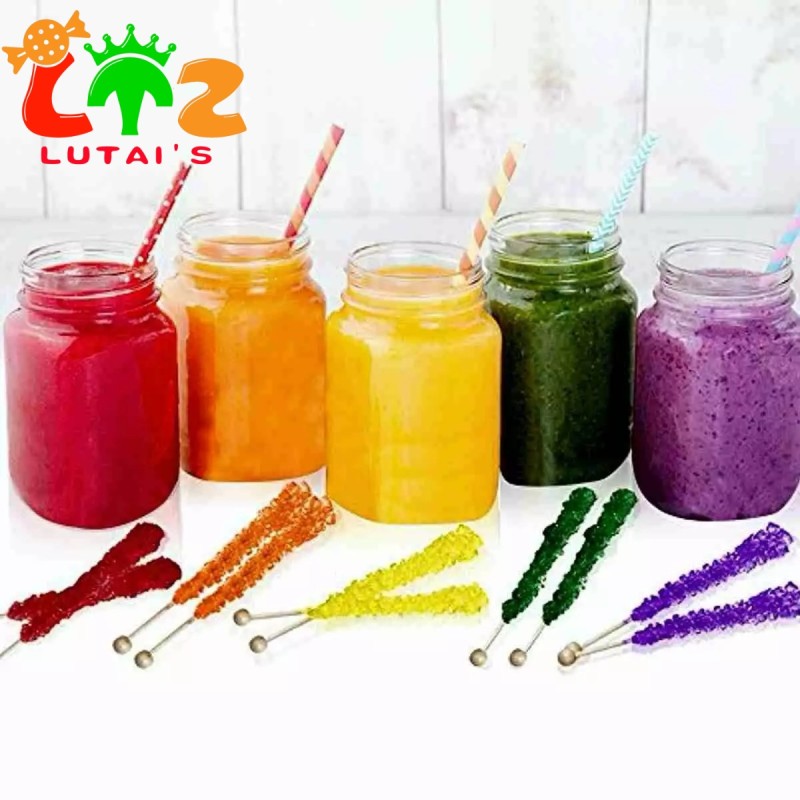 Giant Rock Candy Factory - Fruity Crystallized Wooden Bag